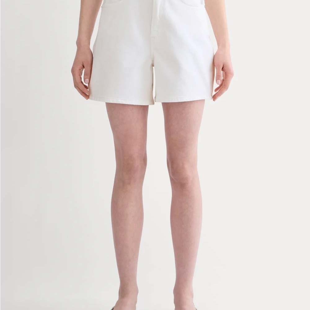 NWT Women’s Everlane A-Line White High-Rise Casual Shorts